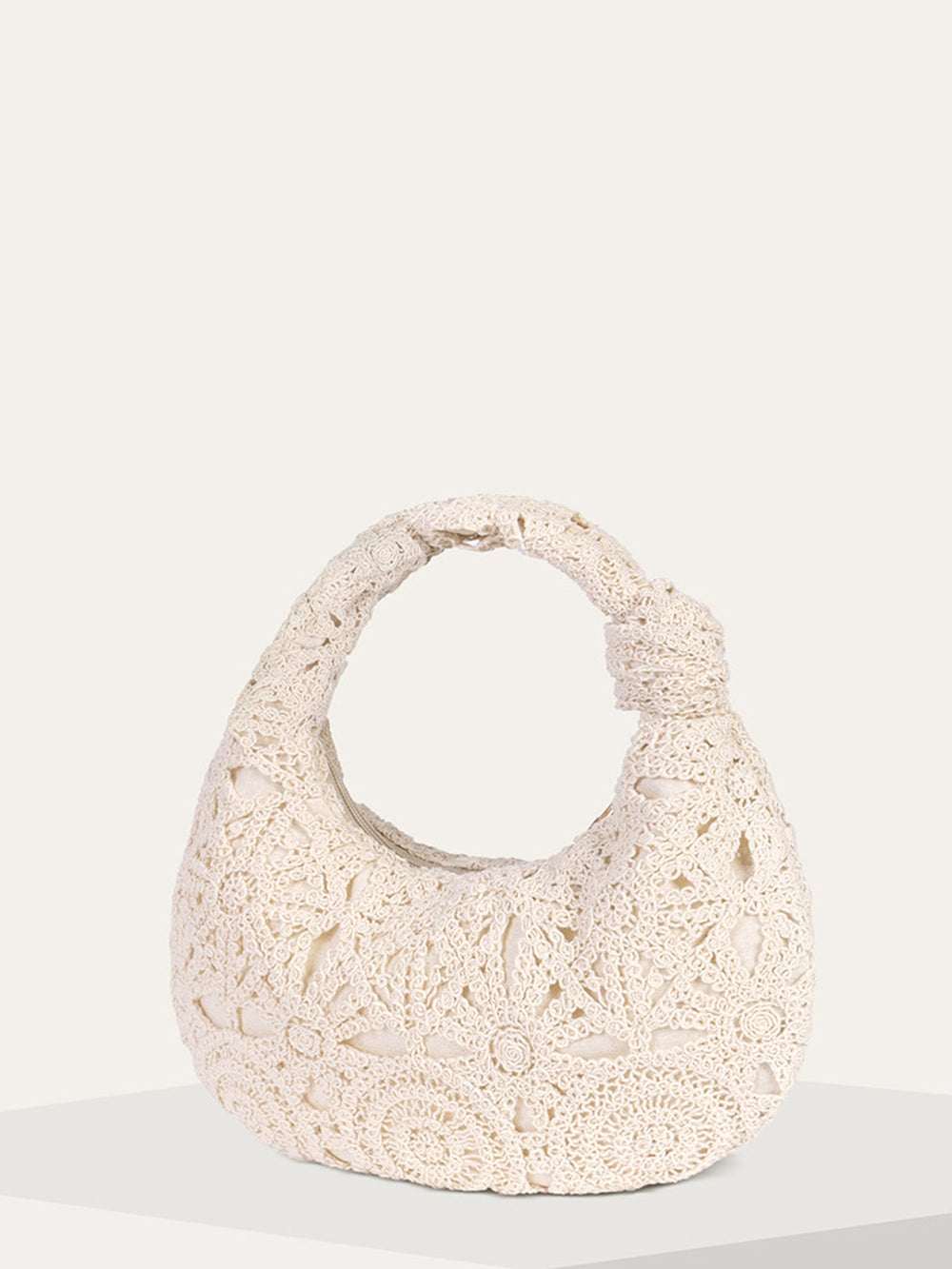 Sac à bandoulière noué au crochet