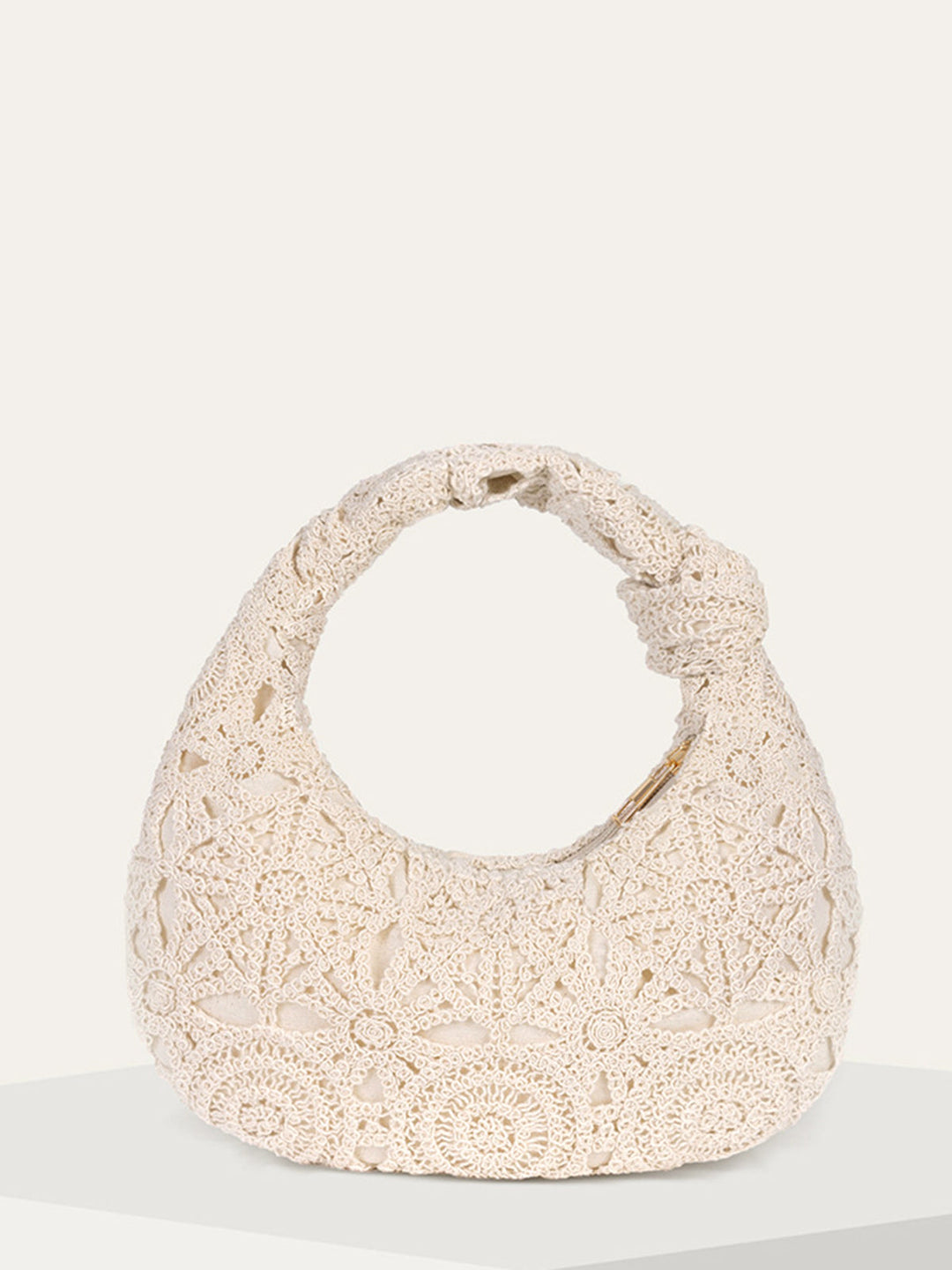 Sac à bandoulière noué au crochet