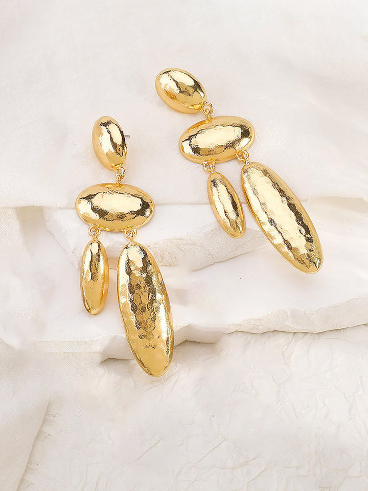 Longues Boucles d'Oreilles Géométriques Alliage