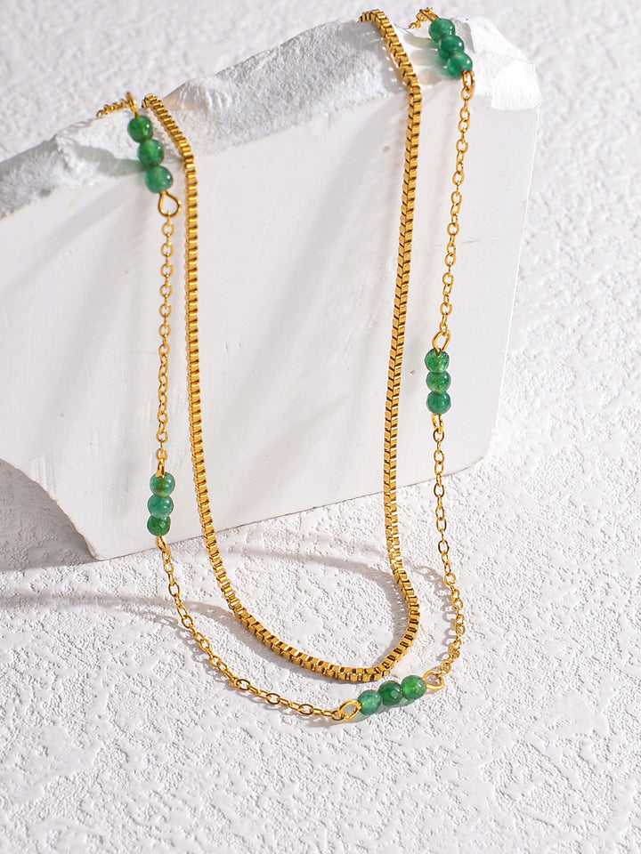 Collier Ras du Cou Empilable en Perles