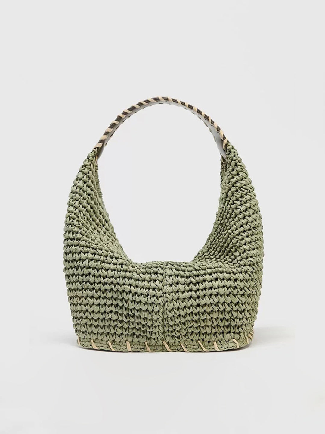 Sac Hobo en Paille Tissée