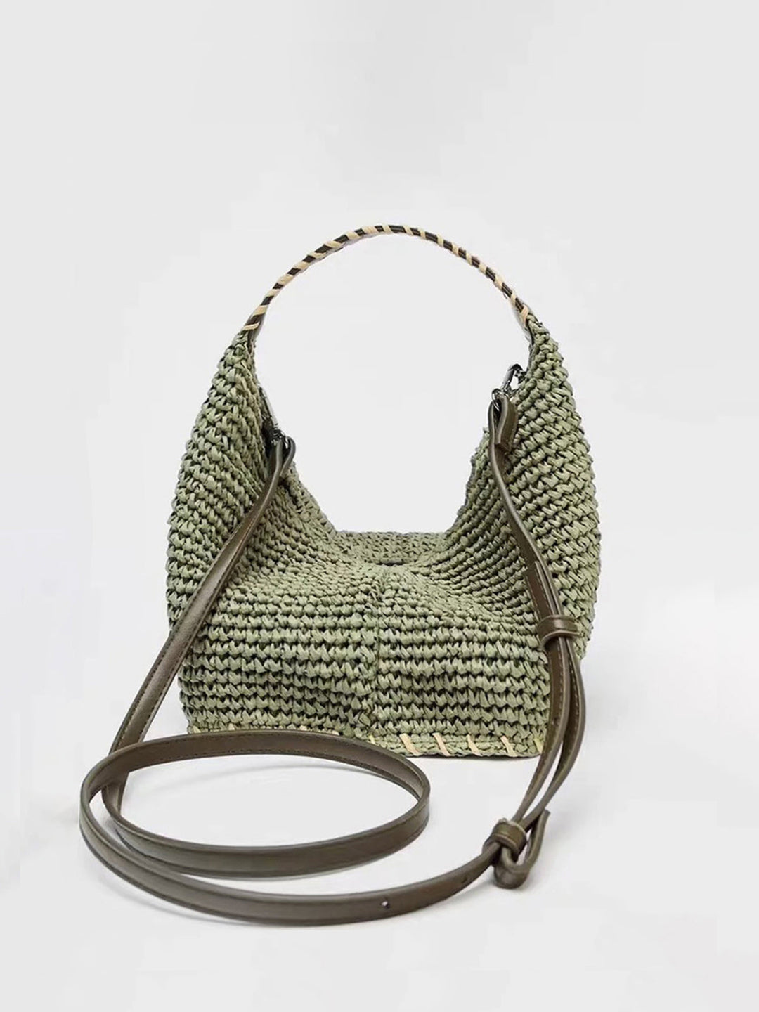 Sac Hobo en Paille Tissée
