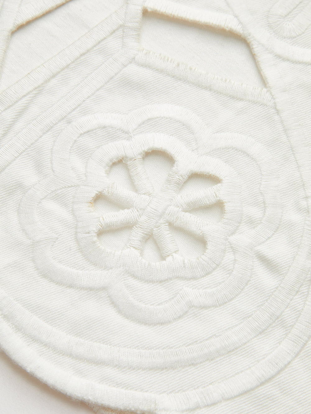 Pantalons Évasés en Coton Brodé