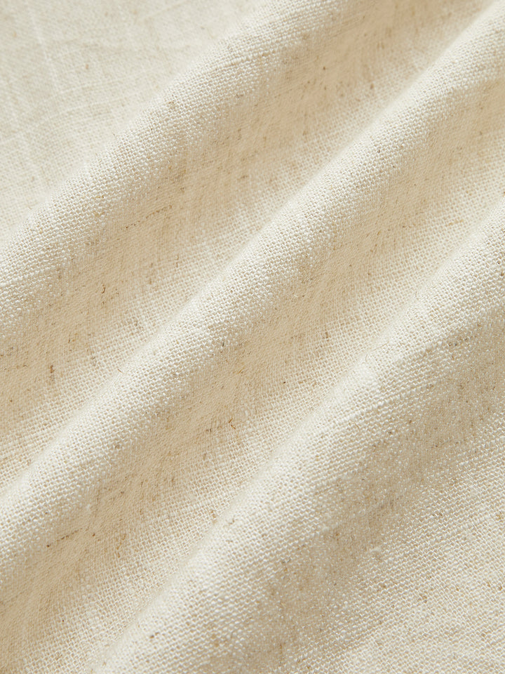 Robe portefeuille à manches kimono en coton et lin