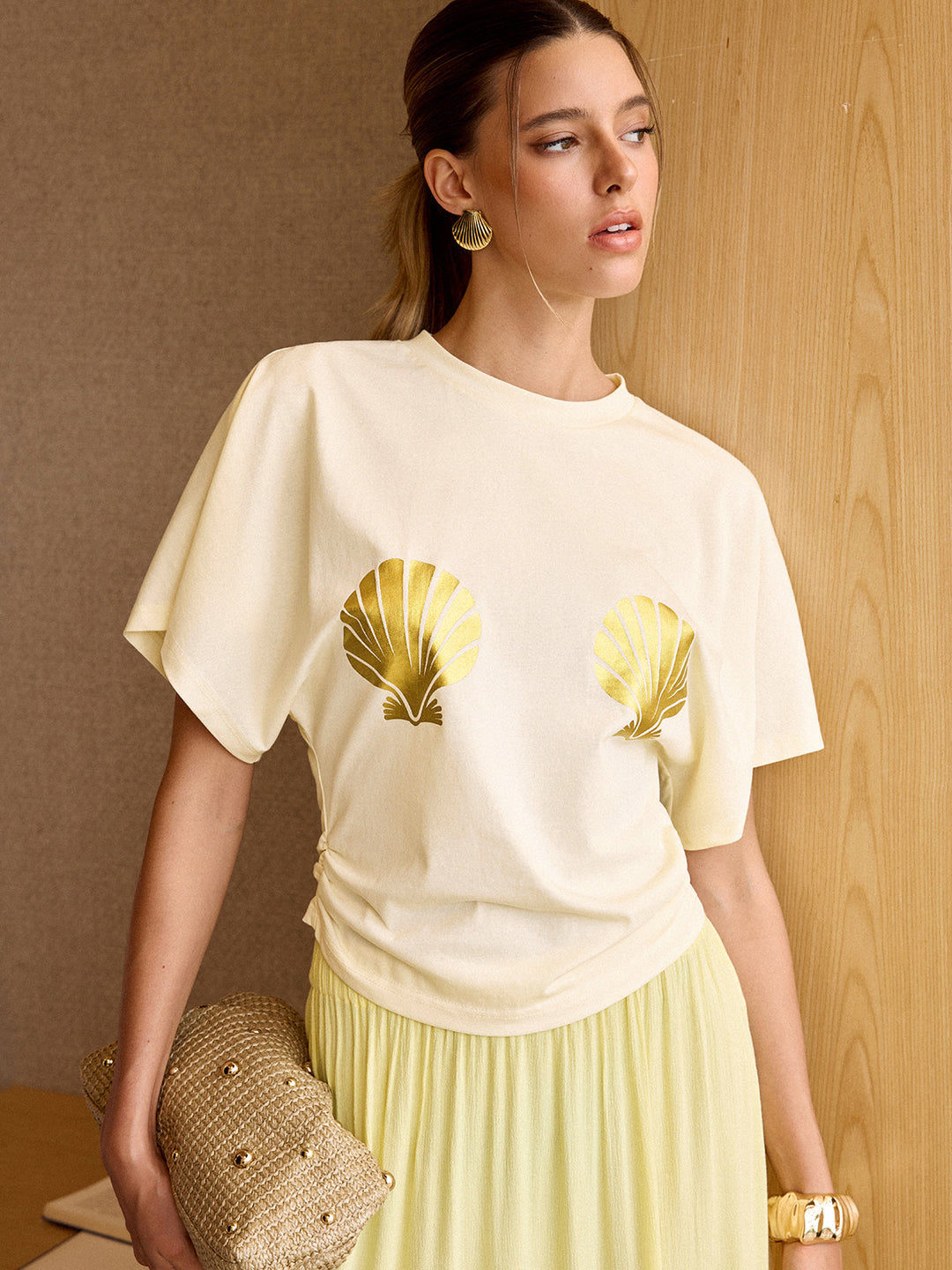 T-Shirt Imprimé Coquillage