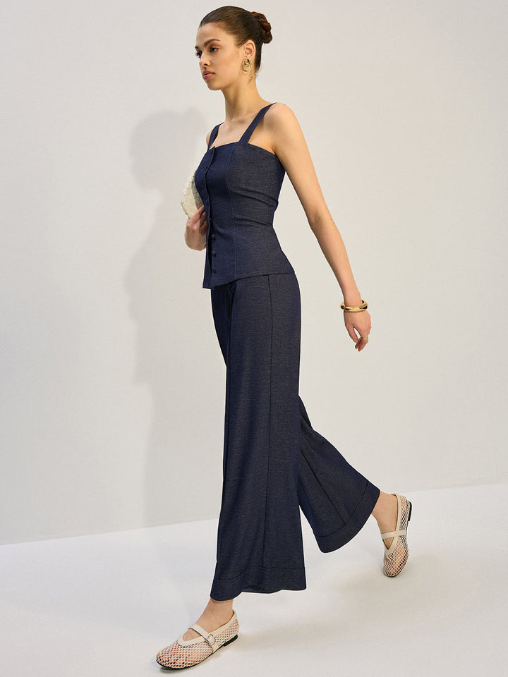 Pantalon large en denim