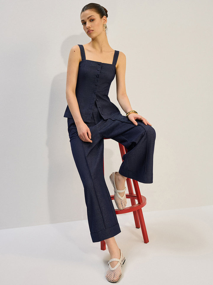 Pantalon large en denim