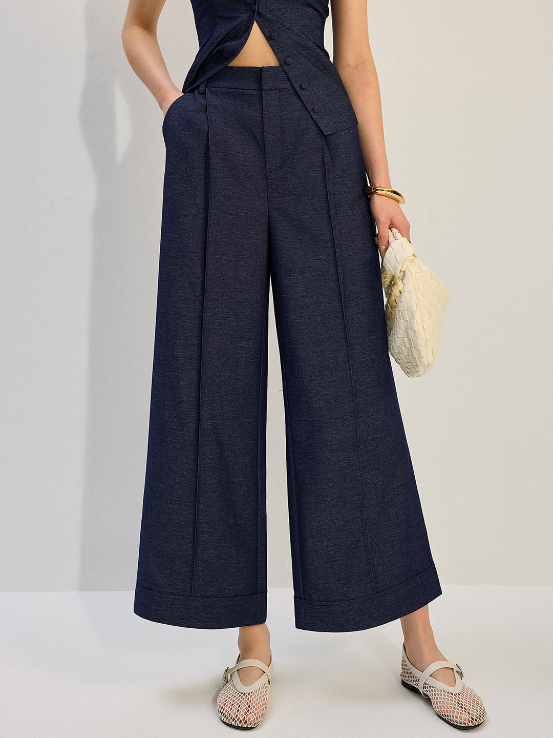 Pantalon large en denim