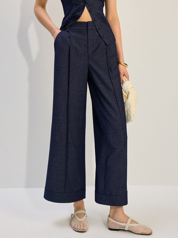 Pantalon large en denim