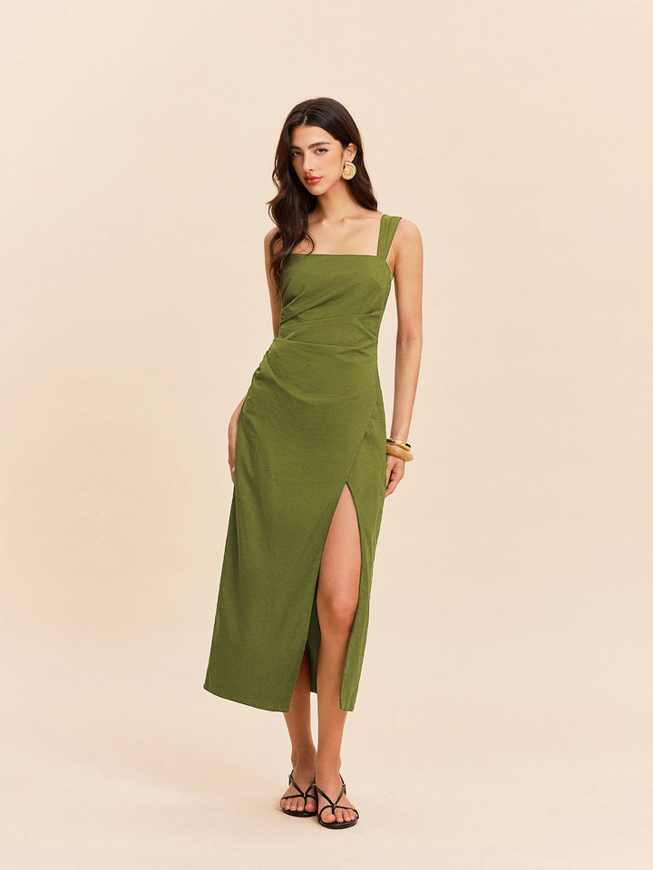 Robe Longue en Coton et Lin