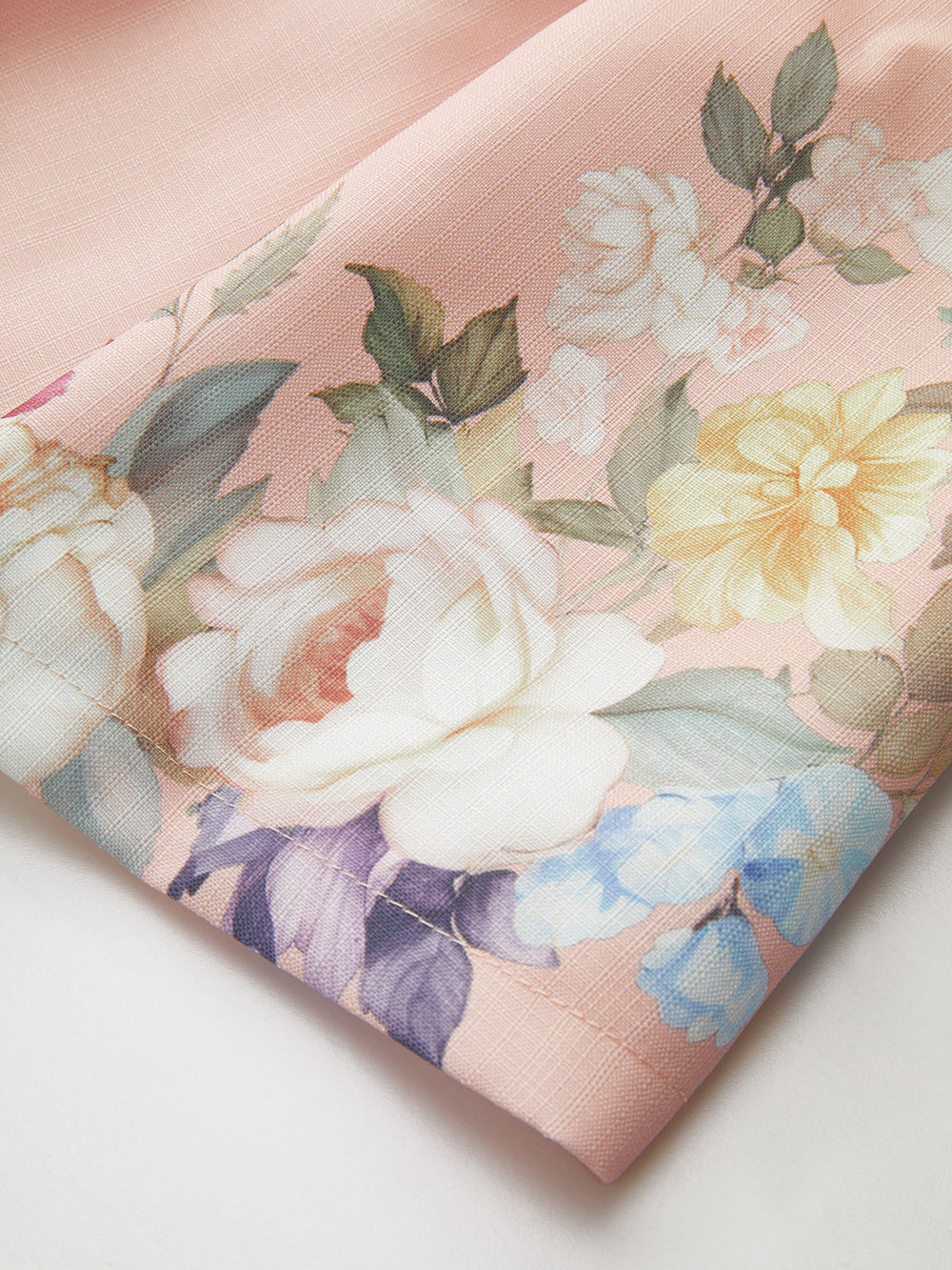 Shorts mi-taille à ceinture imprimé floral