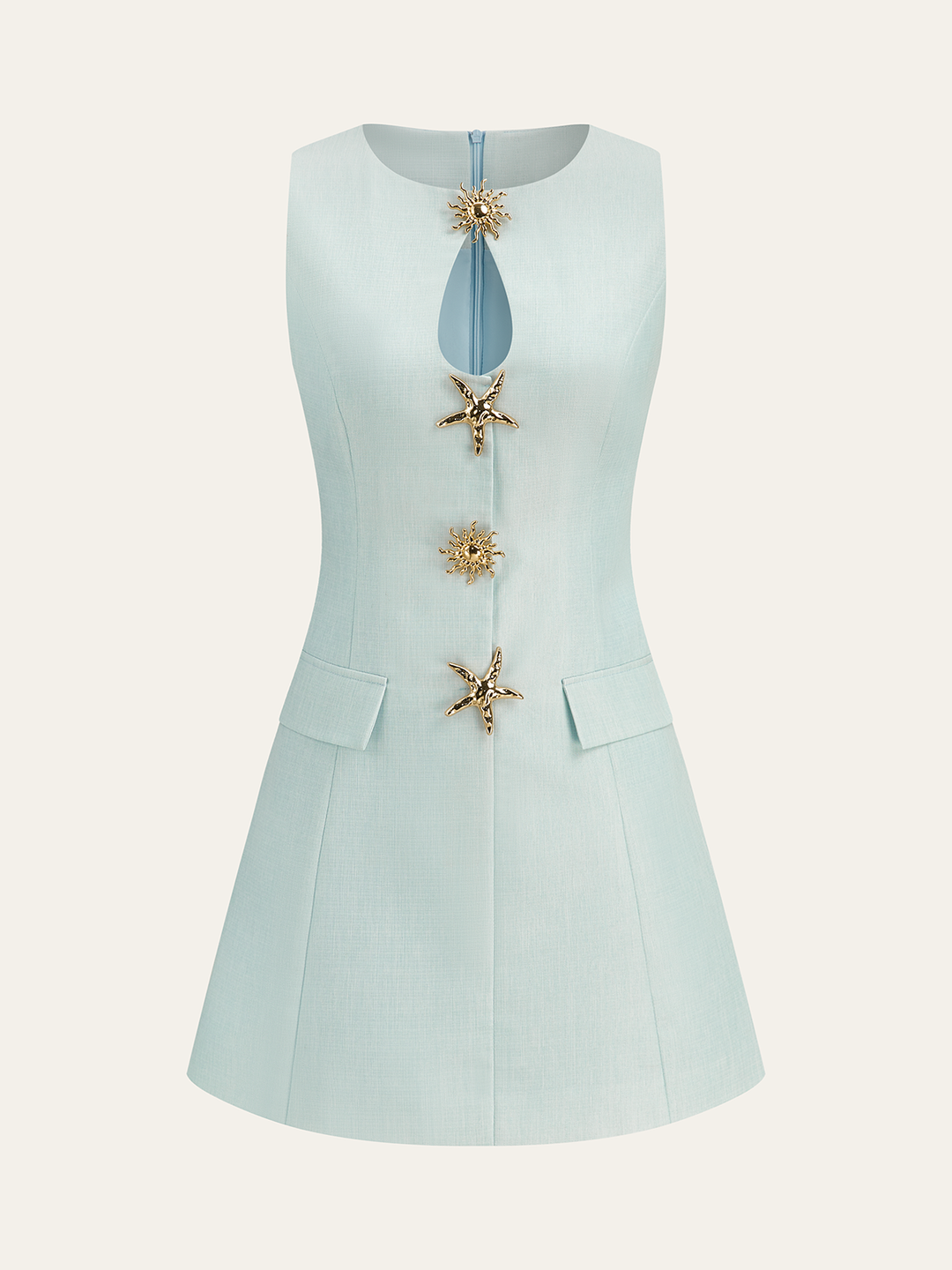 Robe à fleurs avec poche décorative