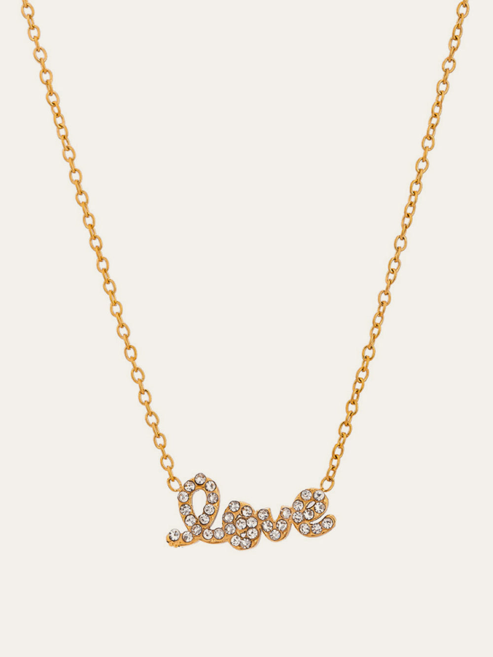 Collier pendentif orné de cristaux