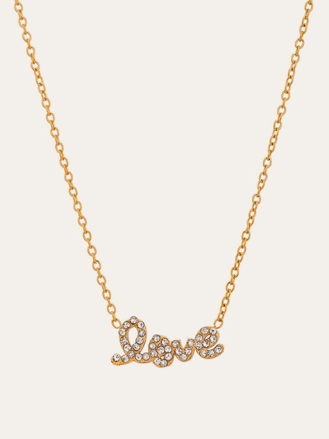 Collier pendentif orné de cristaux