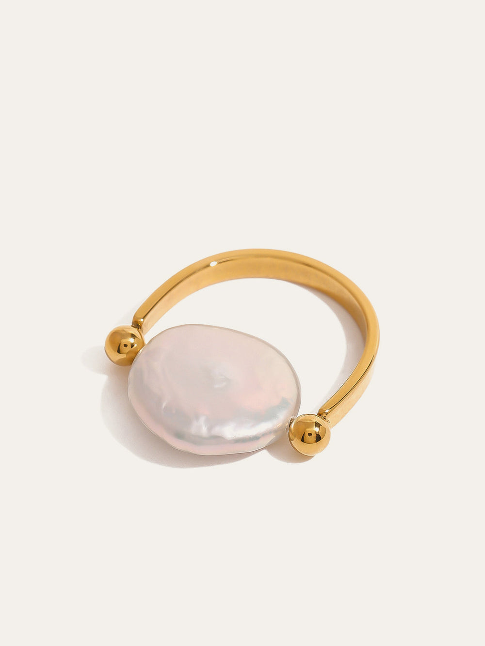 Bague Perle Baroque Réversible