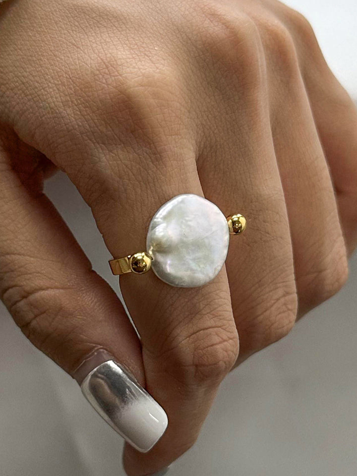 Bague Perle Baroque Réversible