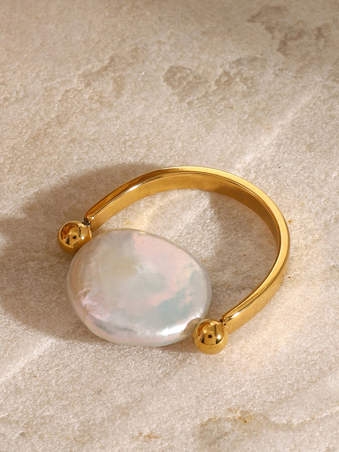 Bague Perle Baroque Réversible
