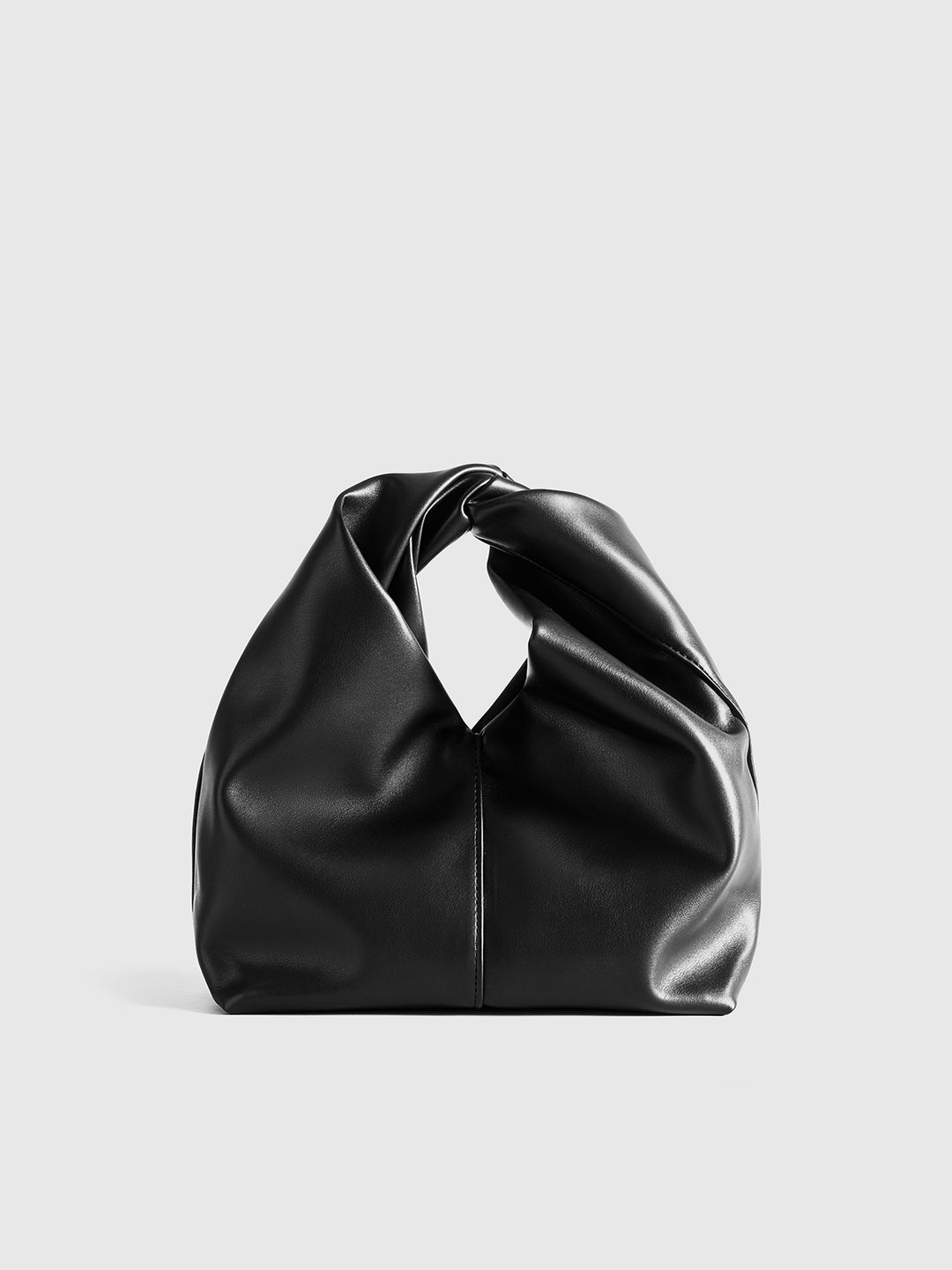 Sac à main en cuir PU avec poignée torsadée sur le dessus
