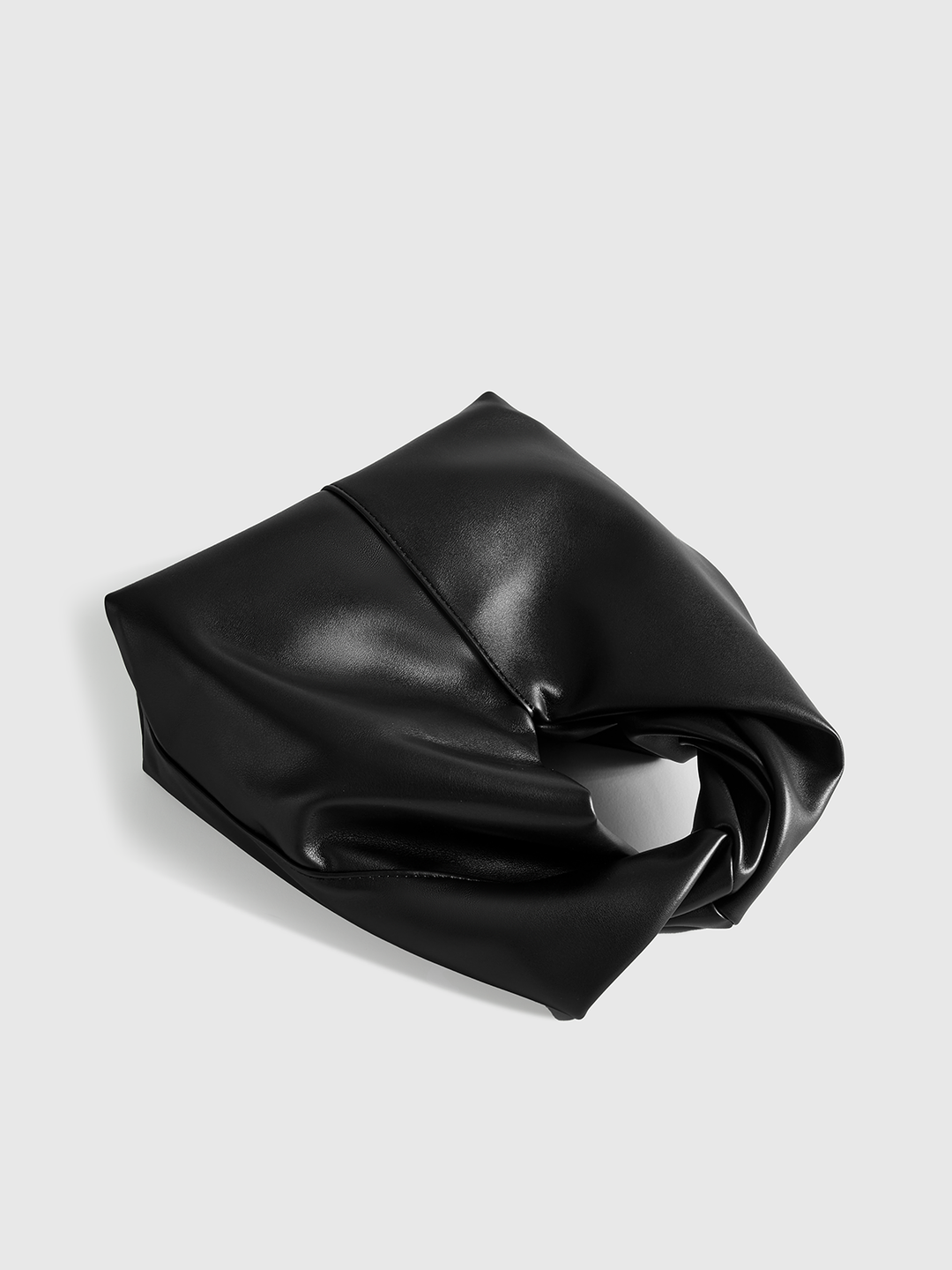 Sac à main en cuir PU avec poignée torsadée sur le dessus