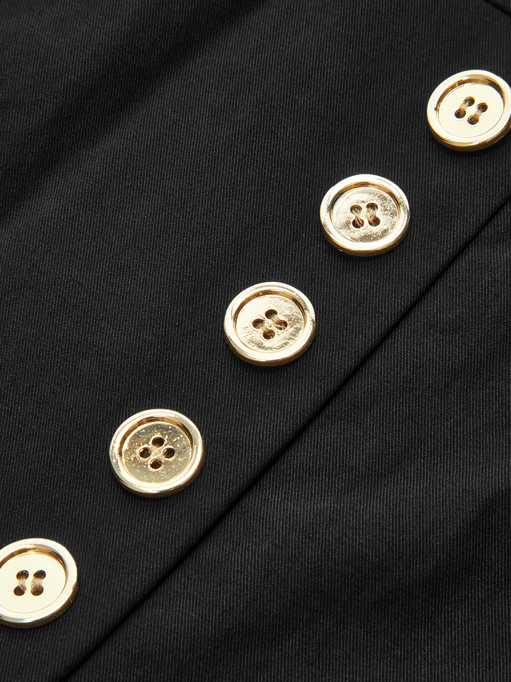 Pantalon Large à Boutons