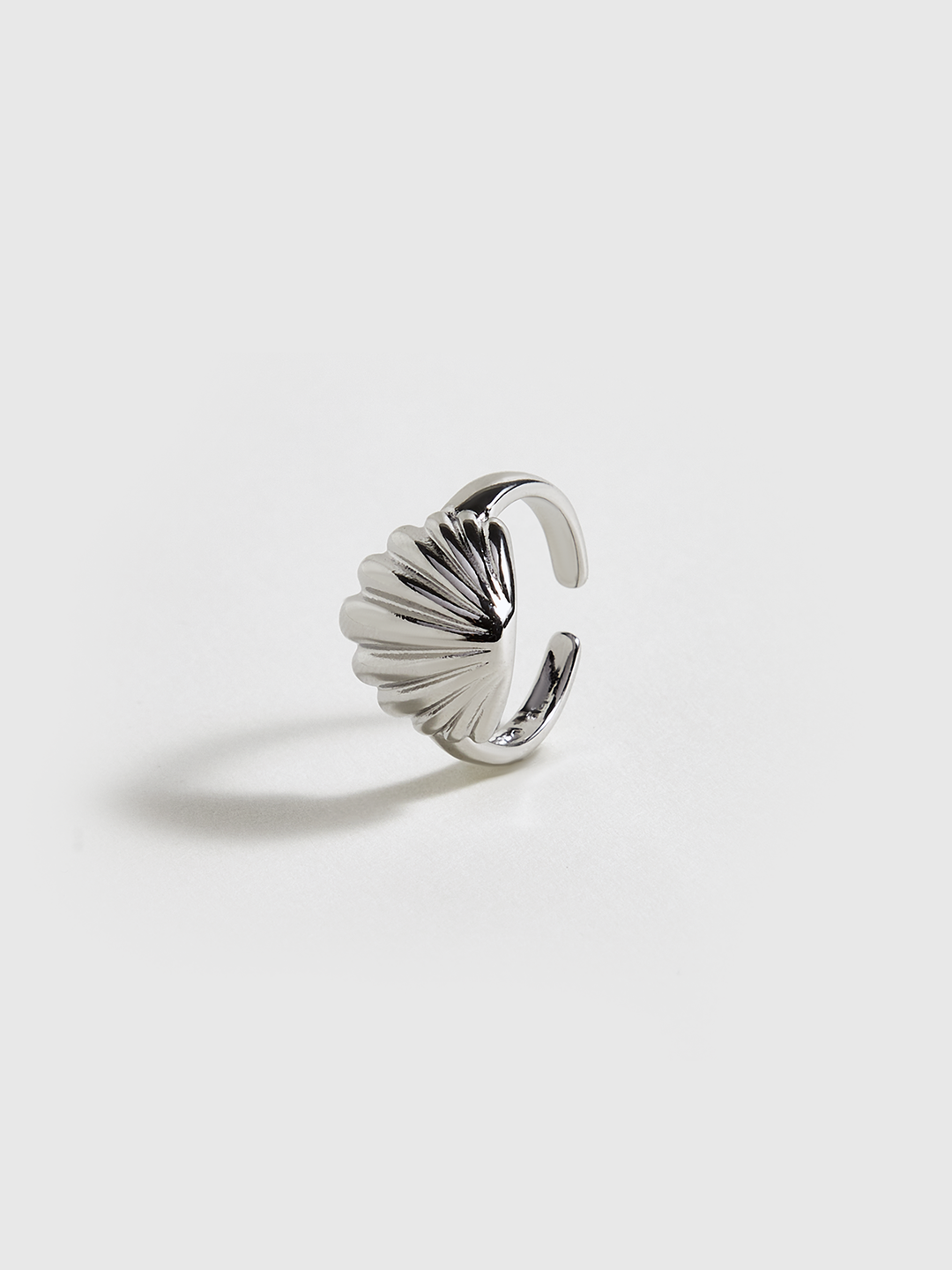 Bague coquillage ton argent