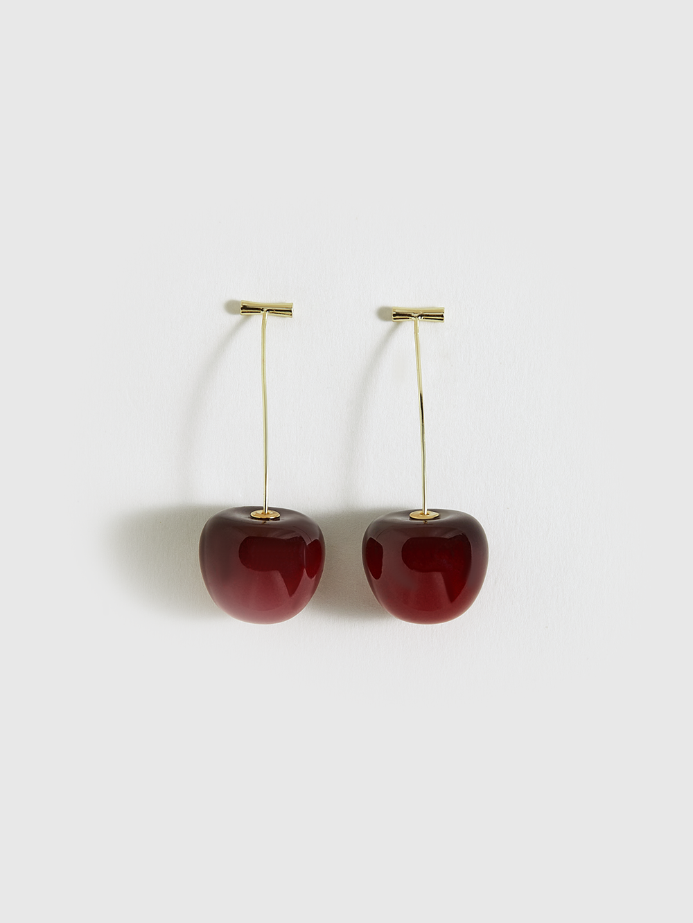 Boucles d'oreilles pendantes en forme de cerise