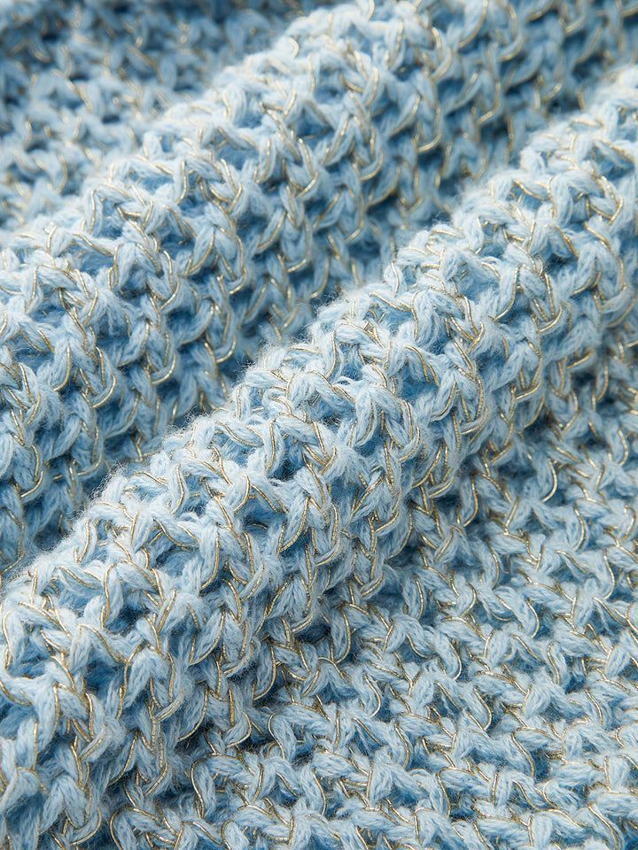 Haut en crochet floral à une épaule
