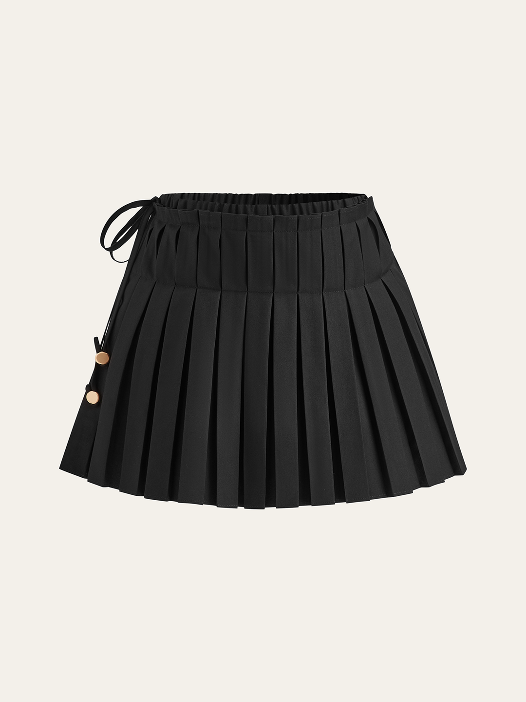 Jupe-culotte plissée à cordon de serrage