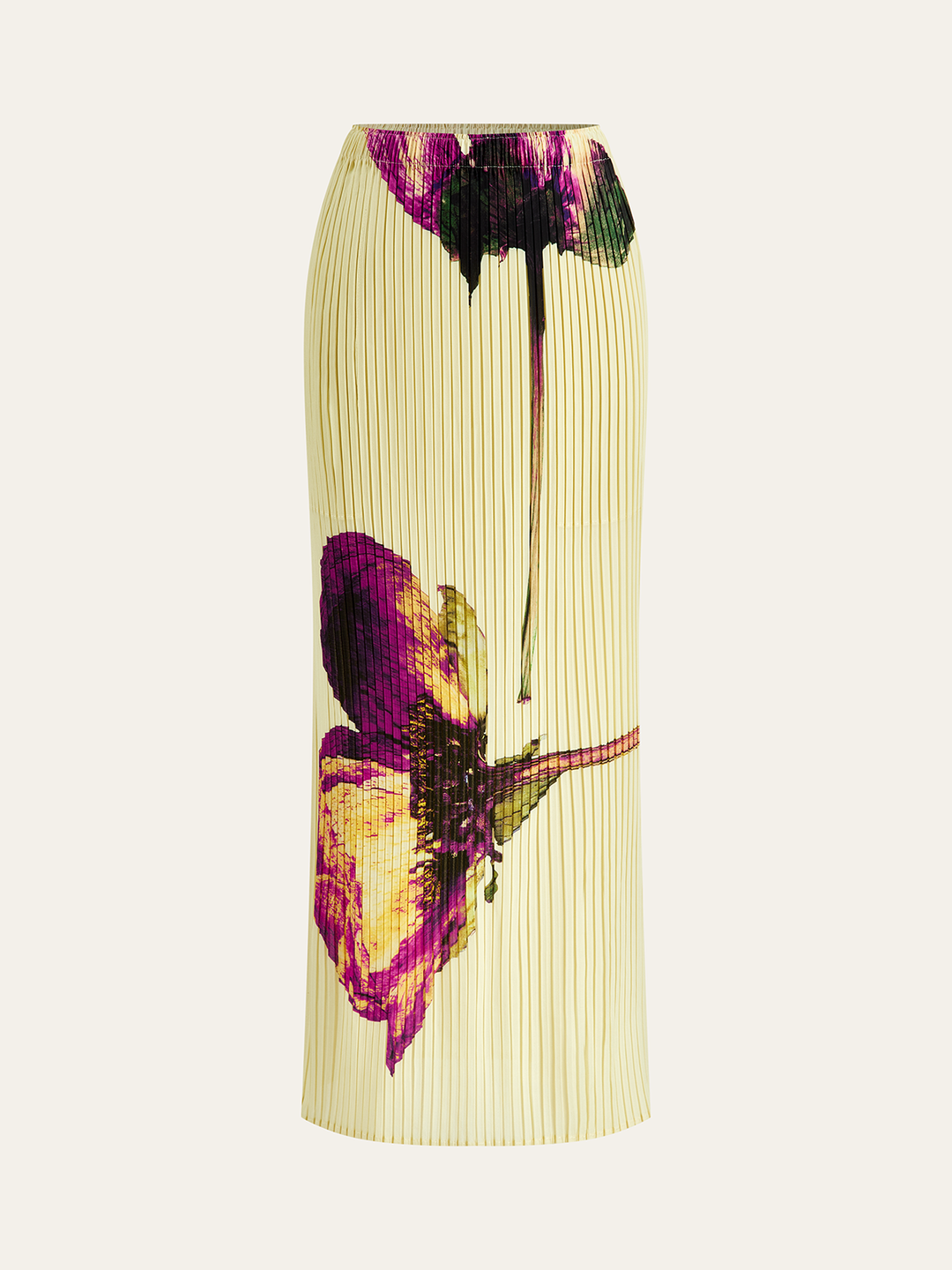 Jupe Midi Plissée Imprimé Floral