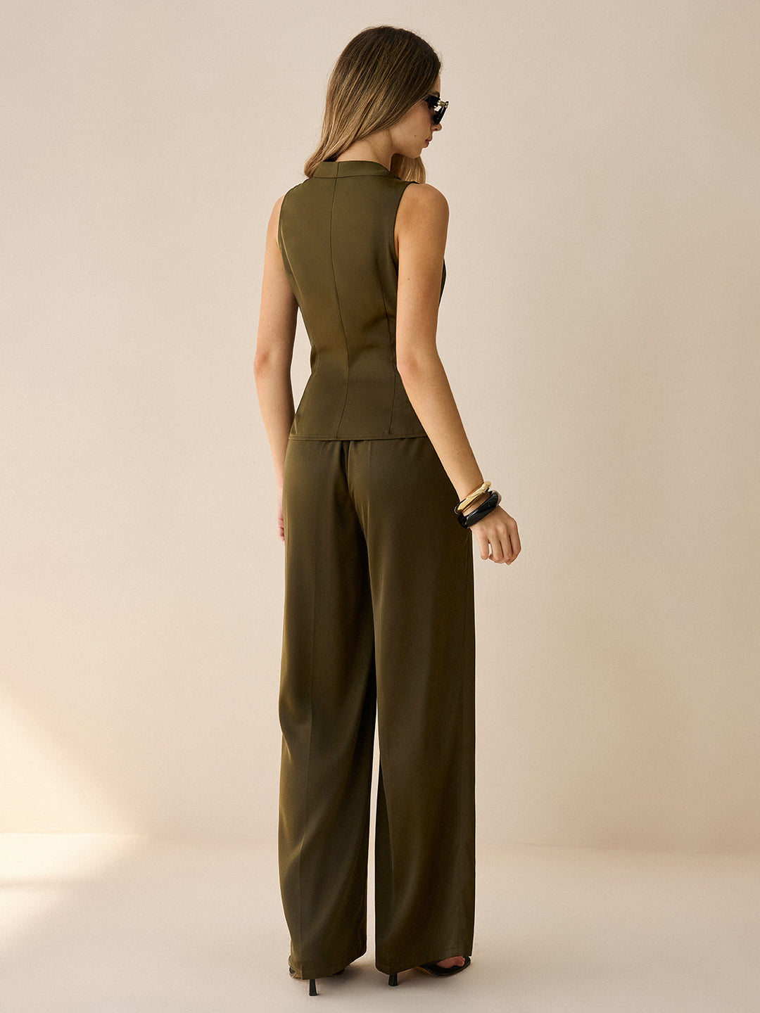 Ensemble Haut et Pantalon Enveloppants Asymétriques