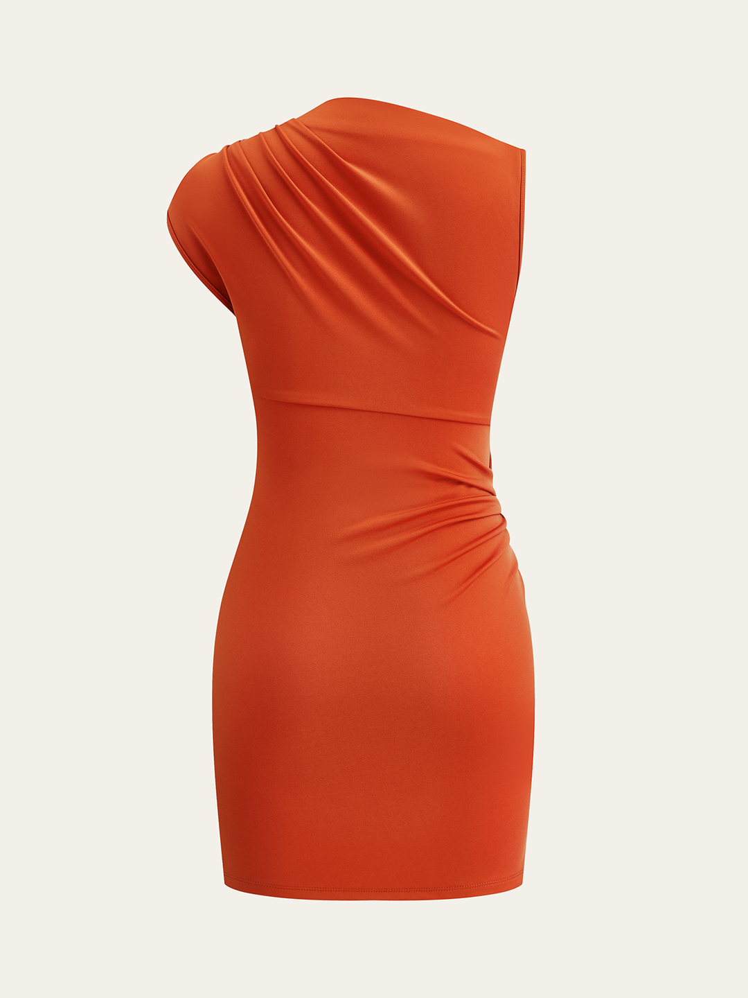 Mini-robe asymétrique à volants en métal