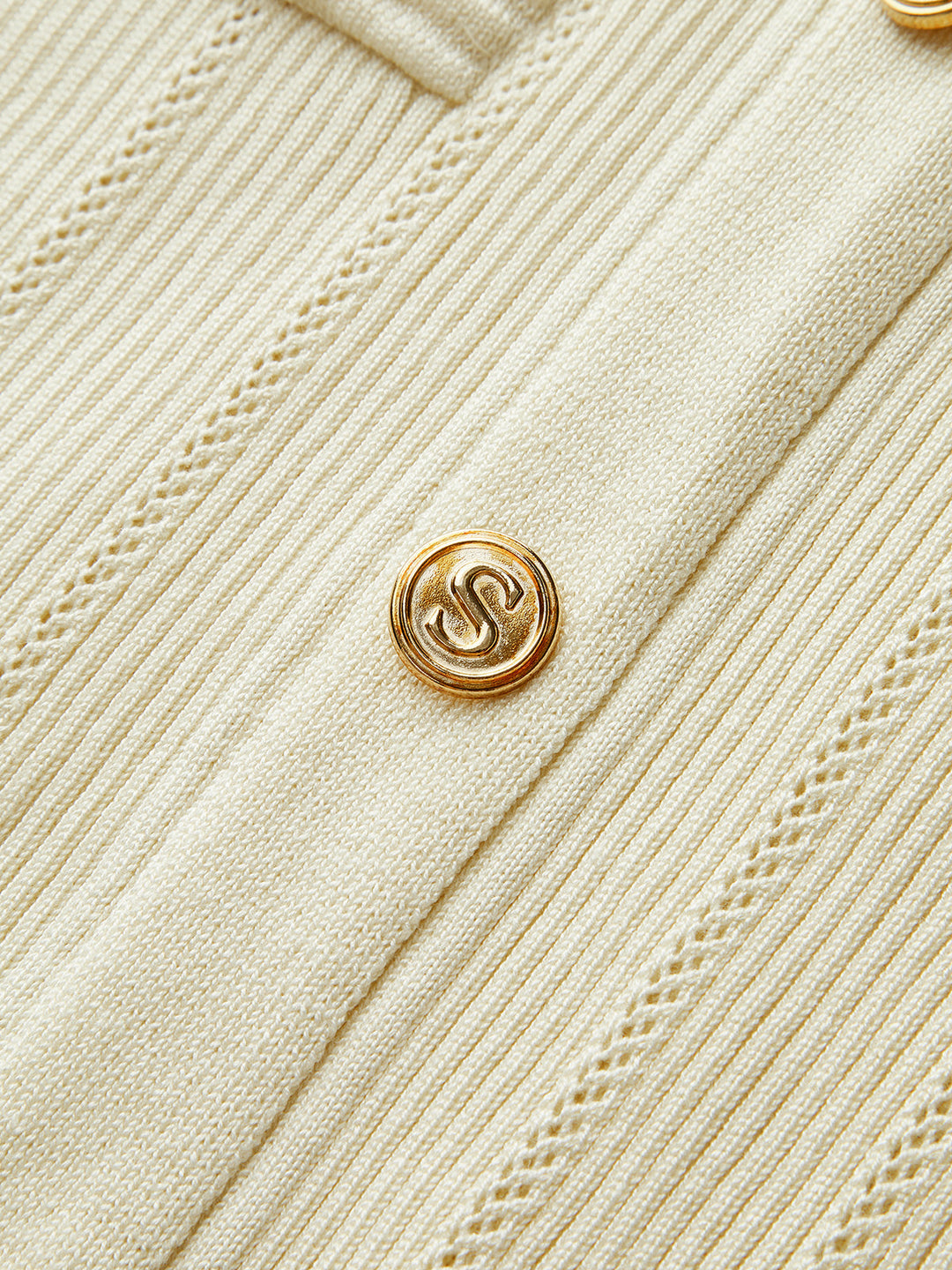 Robe Mi-longue Cardigan Tricot