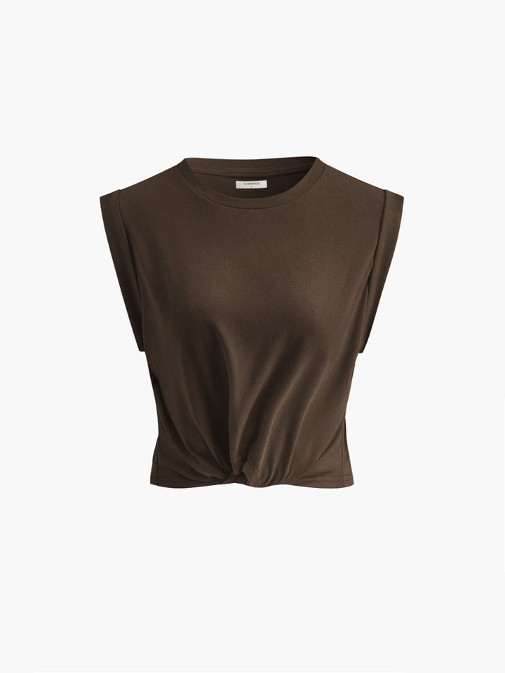 T-shirt noué en coton