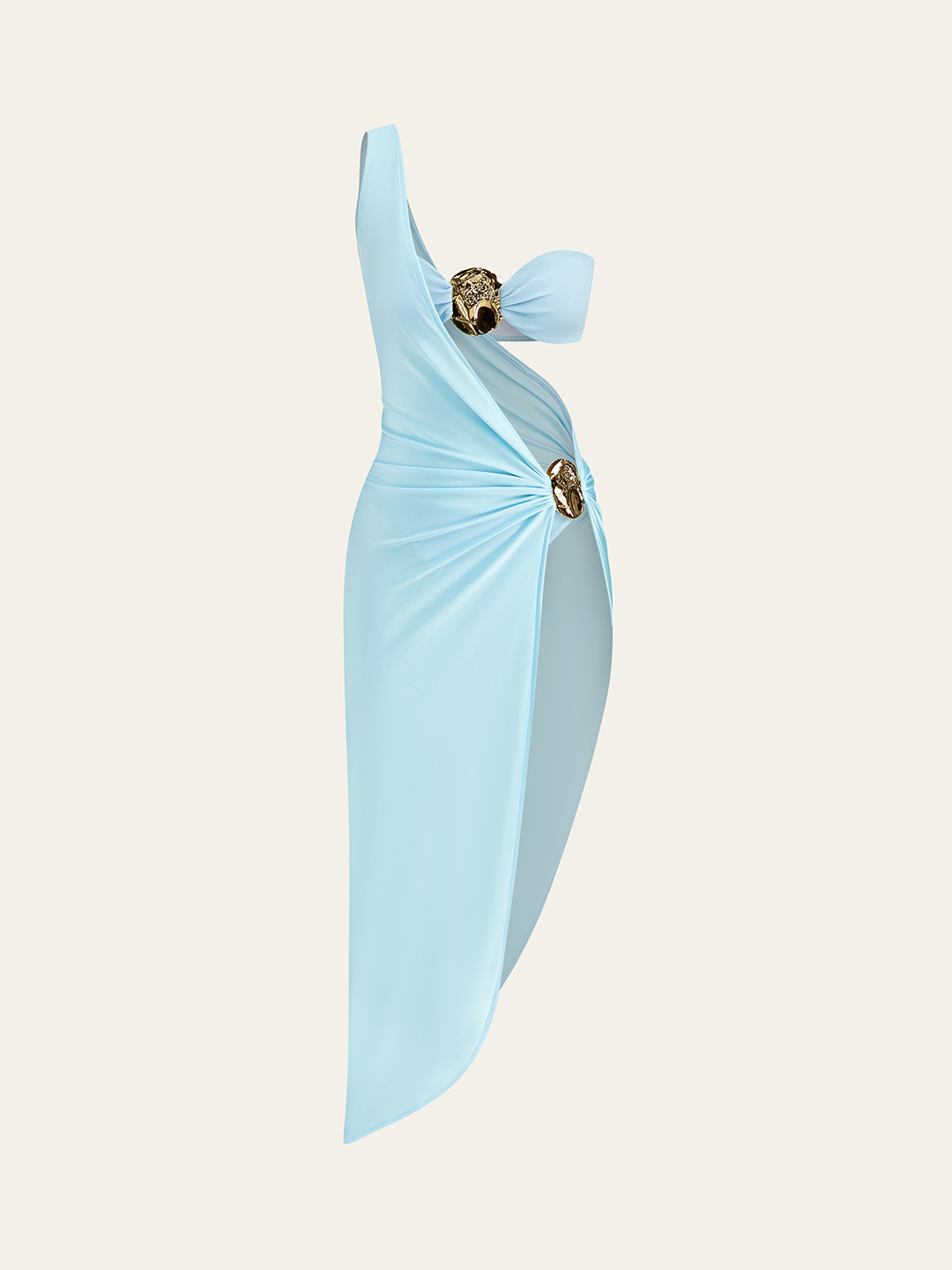 Bikini Détaillé Doré Avec Couverture