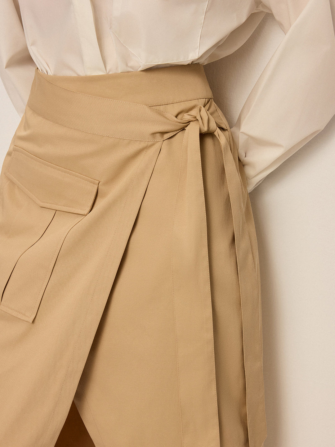 Jupe Midi Ceinture Poche