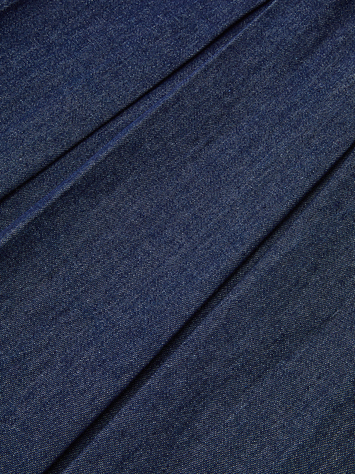 Denim Robe Chemise Sans Manches à Plis