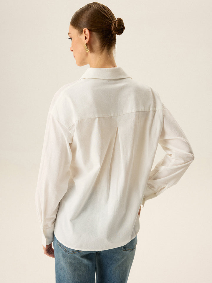 Chemise Longue Asymétrique à Enfiler