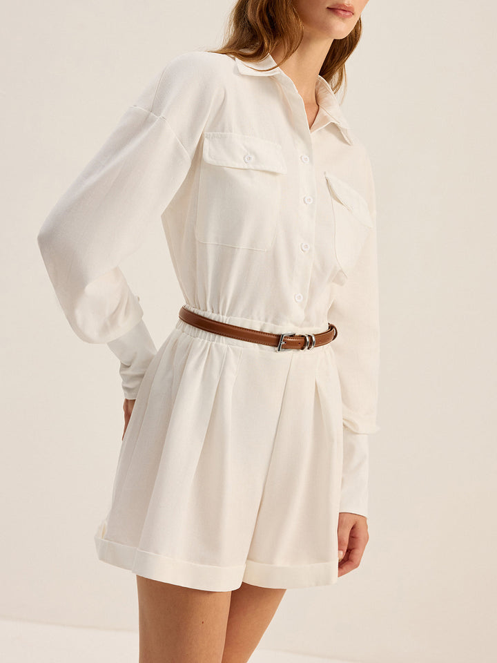 Combinaison style chemise sans ceinture