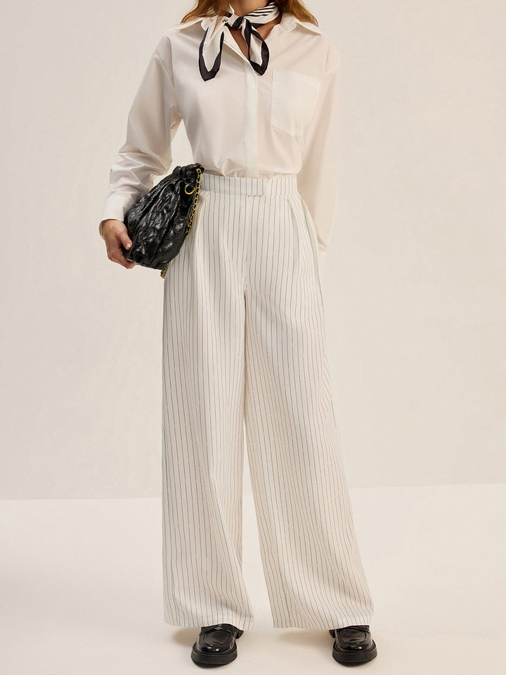 Pantalons amples à rayures diplomatiques