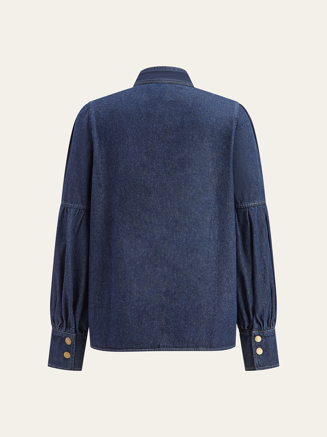 Chemise en jean à col noué