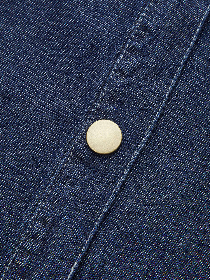 Chemise en jean à col noué