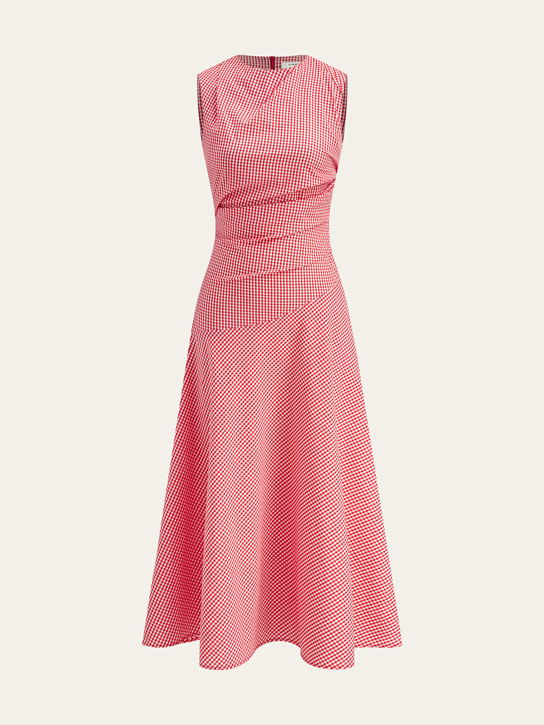 Robe Mi-longue à Carreaux