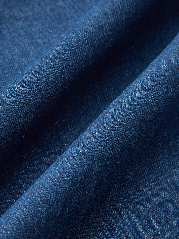 Robe Mini en Dentelle et Denim