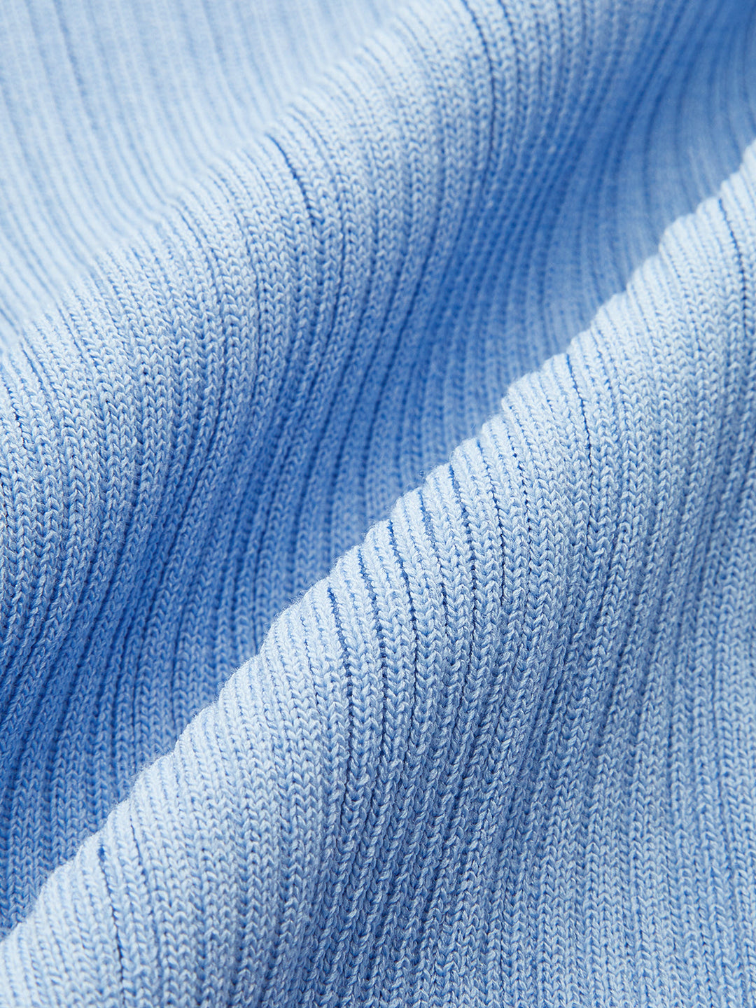 Robe en tricot à revers contrastant