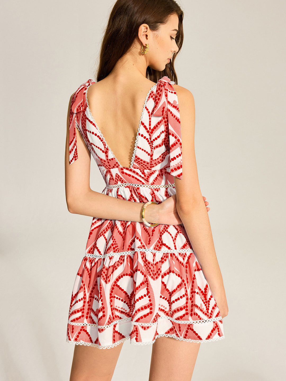 Robe Mini Évasée Imprimée
