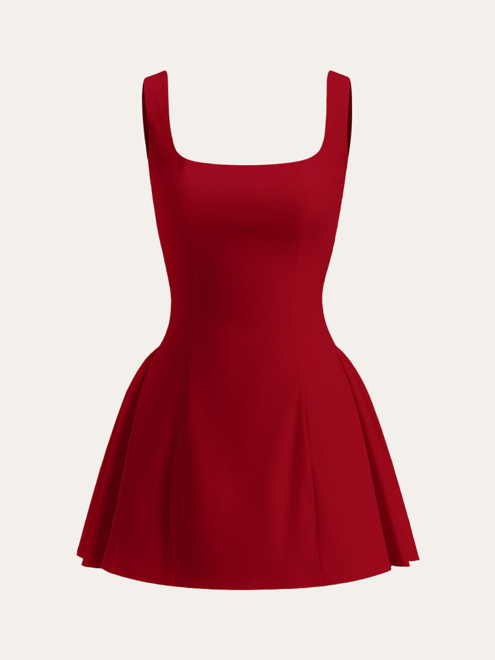 Robe à lacets dos à pois