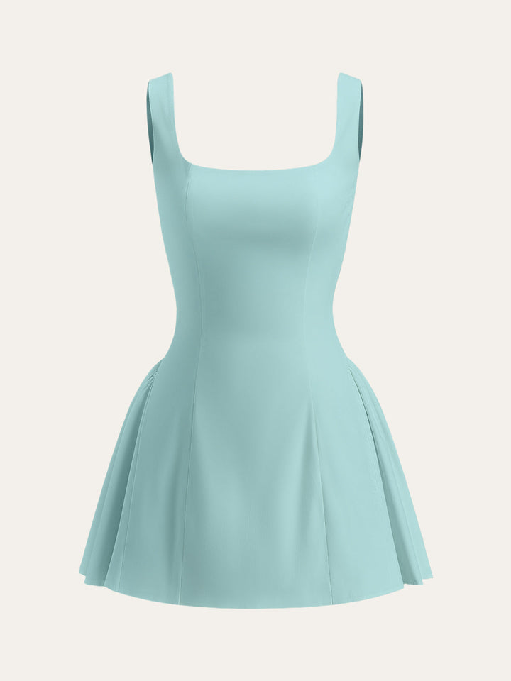 Robe à lacets dos à pois