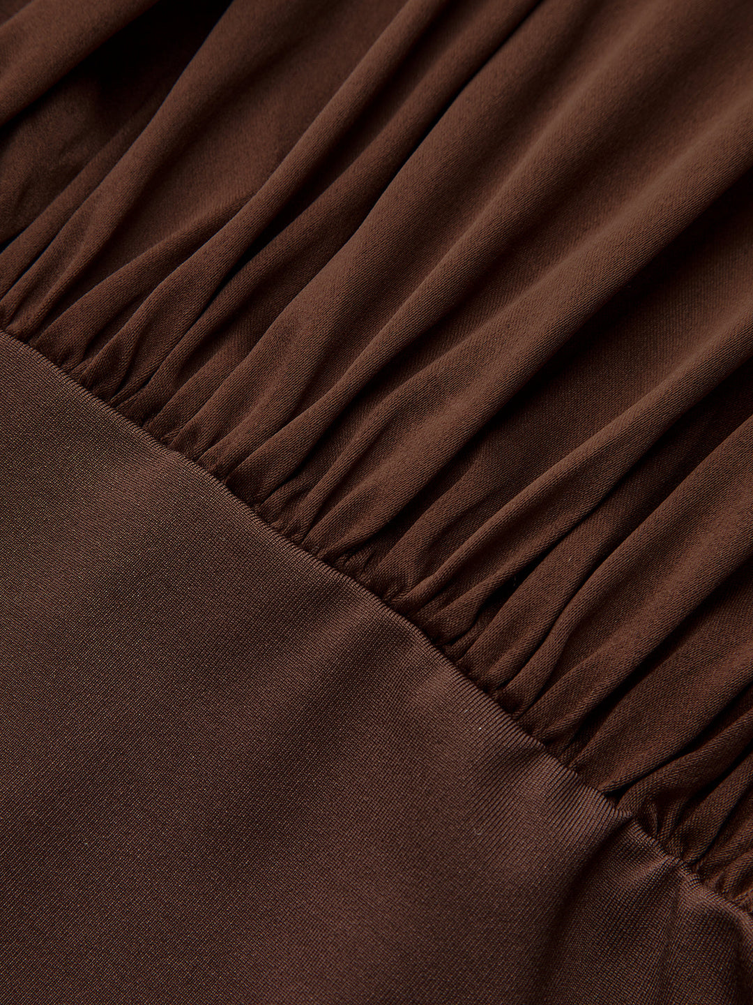 Body à Manches Longues avec Col en Satin