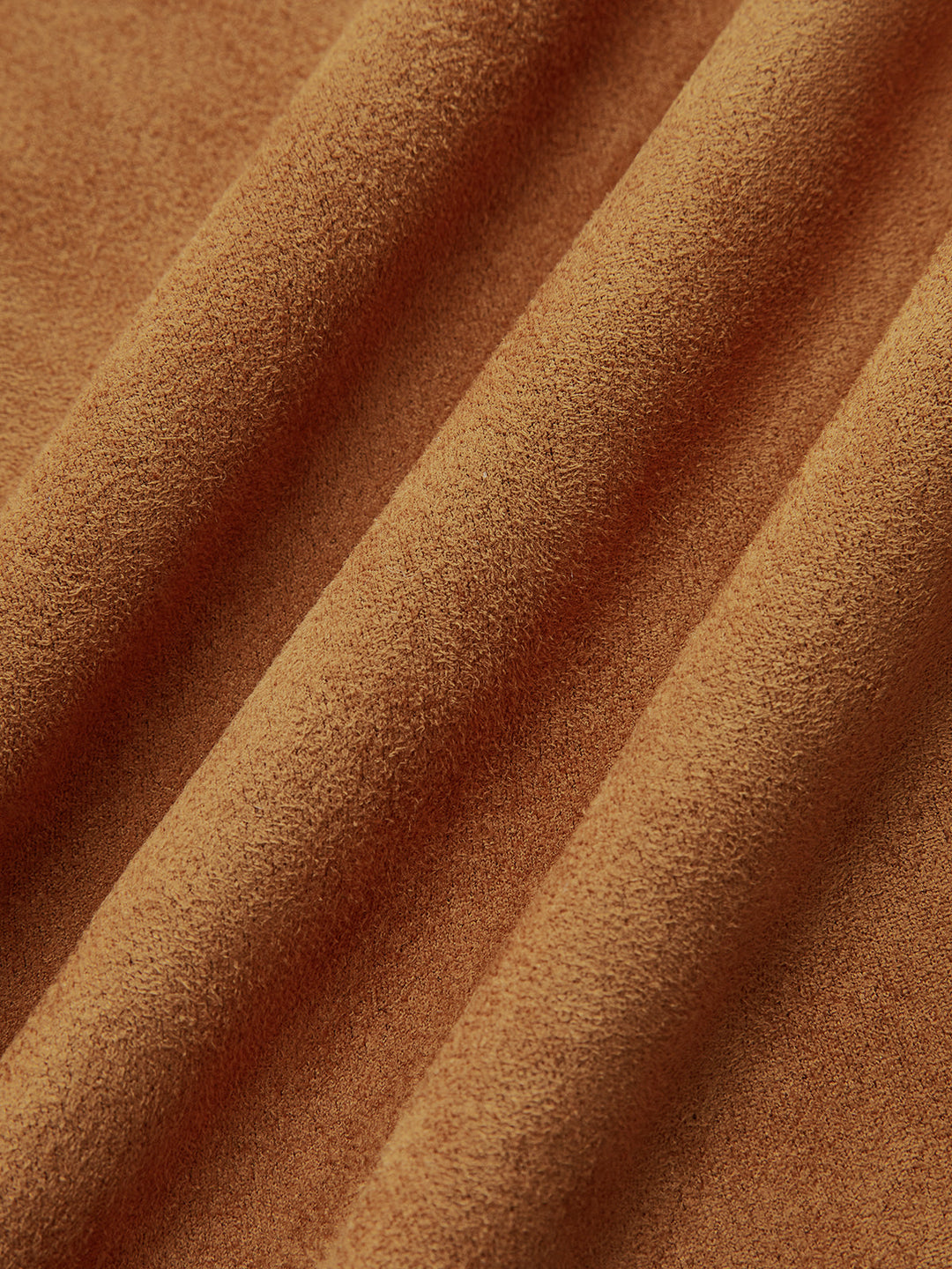 Robe Mini En Daim Asymétrique Manches Longues Ruchée