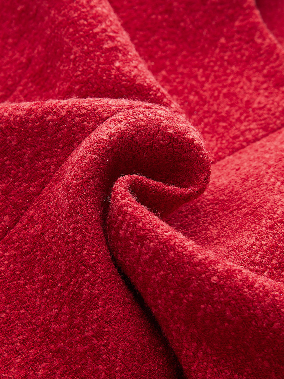 Gilet Ceinturé à Manches Courtes en Tweed